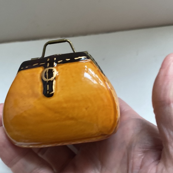 Mini trinket box. Purse shape - Picture 2 of 6